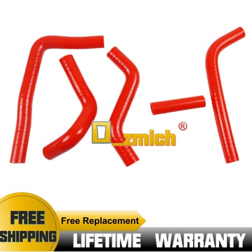 Red silicone radiator - silicone, hose